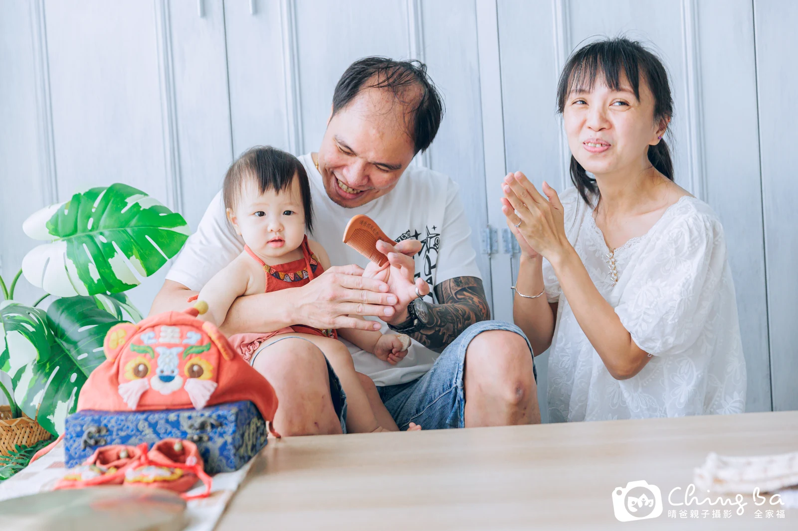 小妞妞的抓周時光——晴爸親子攝影
