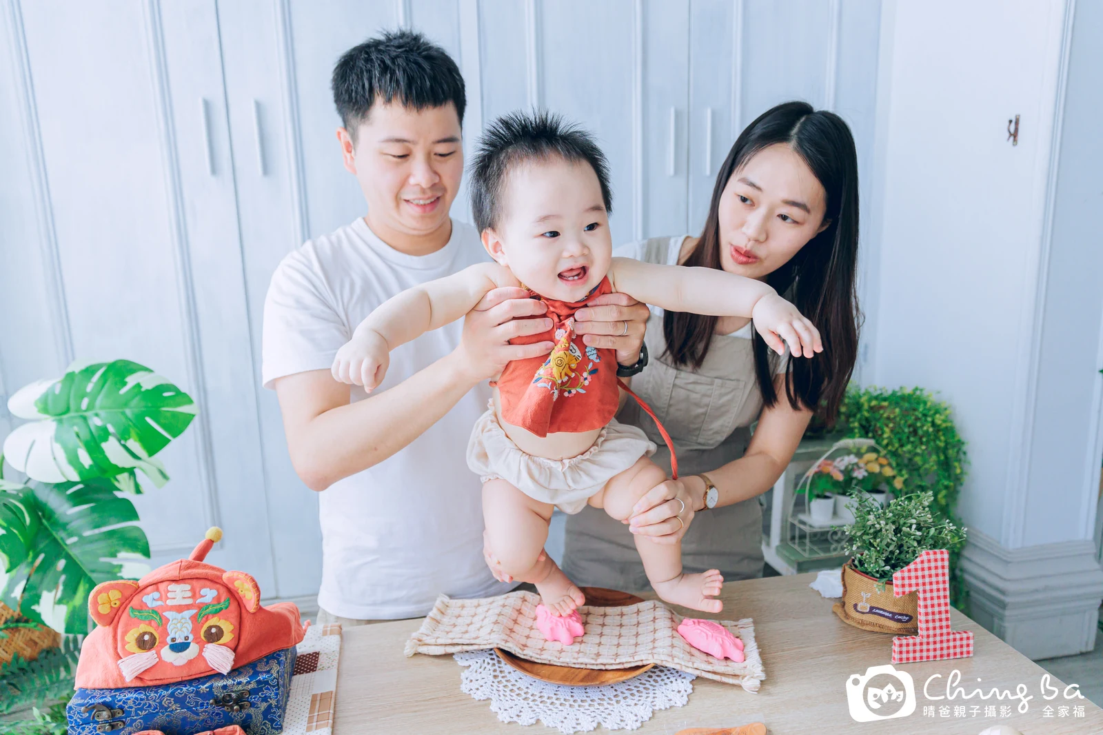 辰辰的抓周時光——晴爸親子攝影