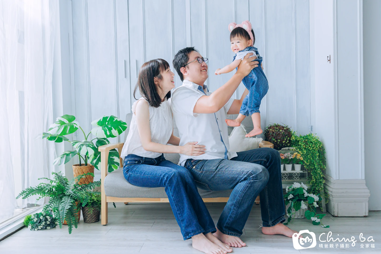 晴 1 歲寶貝 台中小家庭抓周紀念照｜晴爸親子攝影