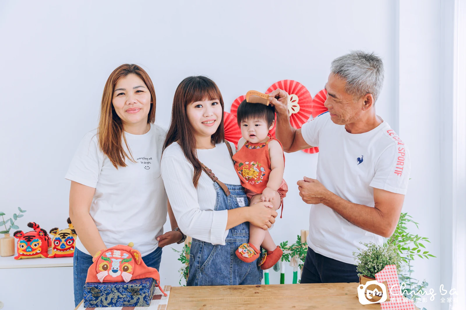 寶妹的台中小家庭抓周拍攝現場