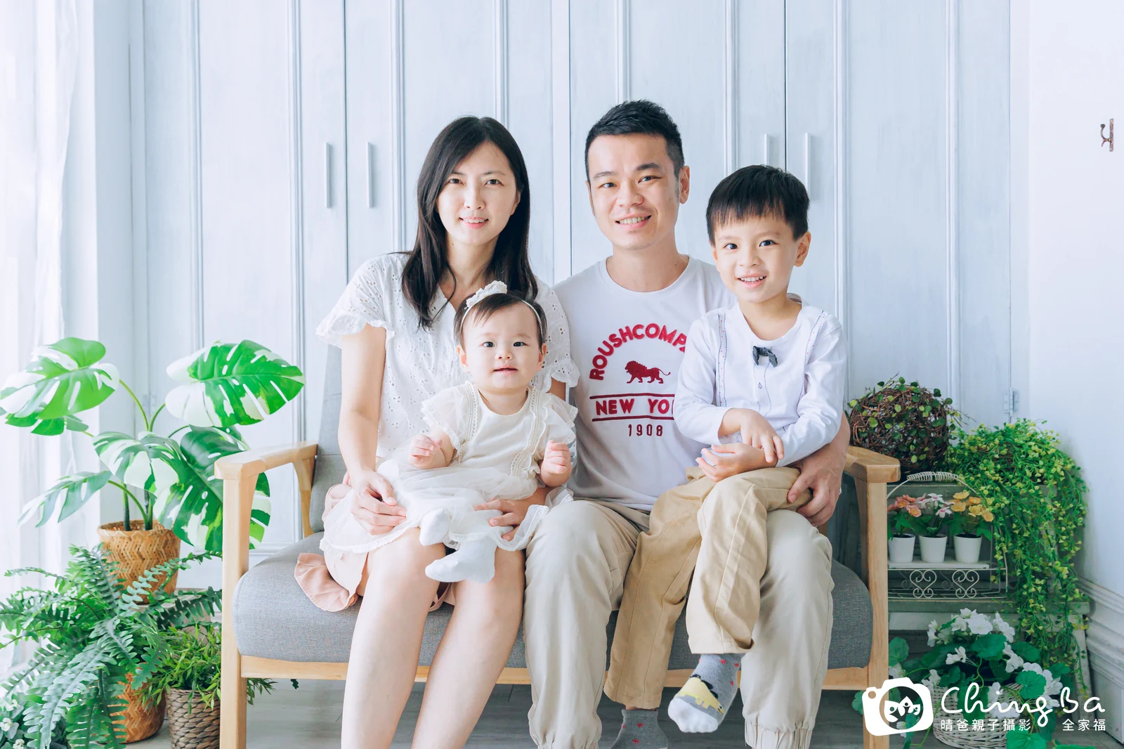 琦的台中小家庭抓周拍攝現場
