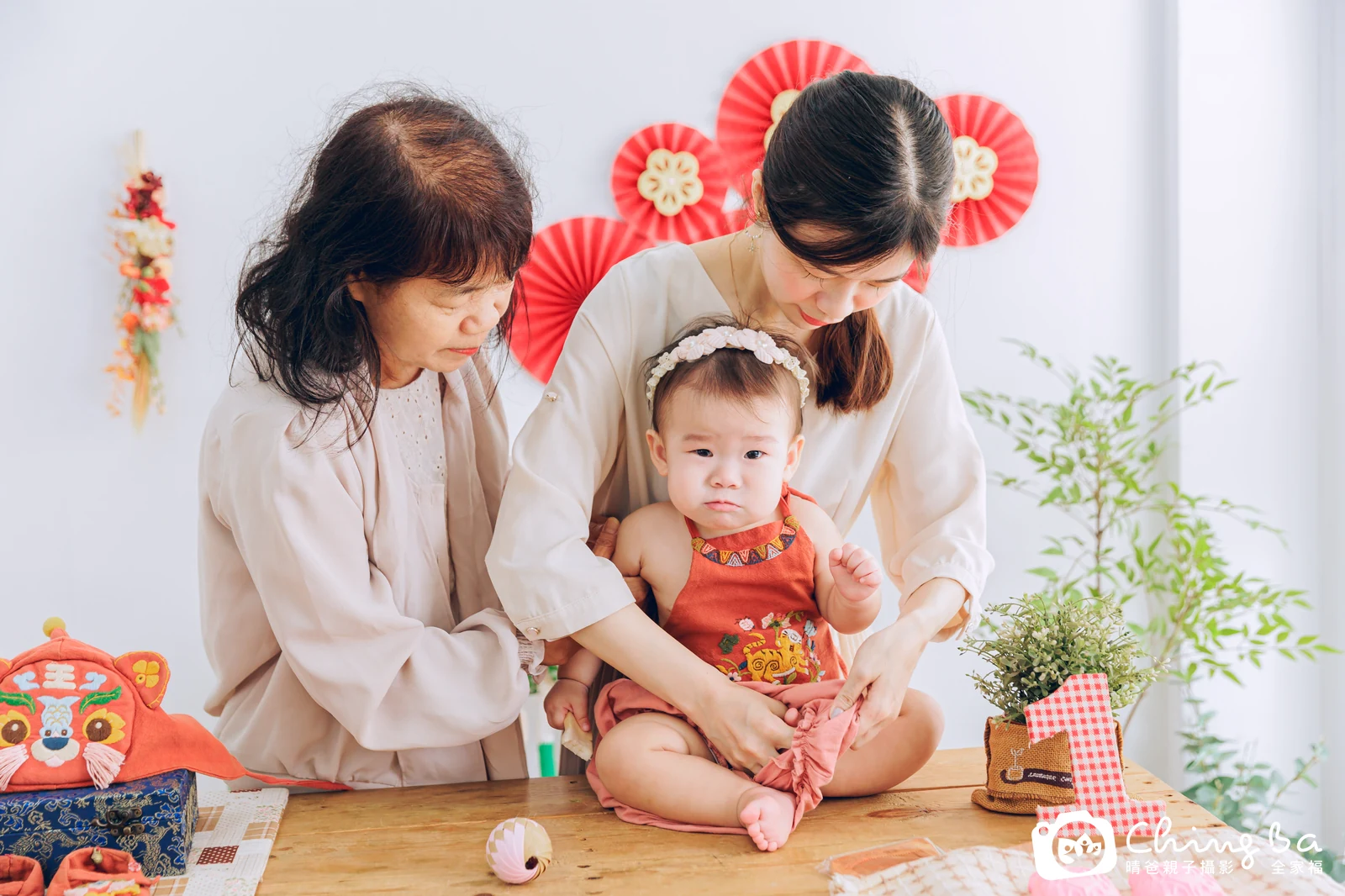 晴晴的抓周時光——晴爸親子攝影