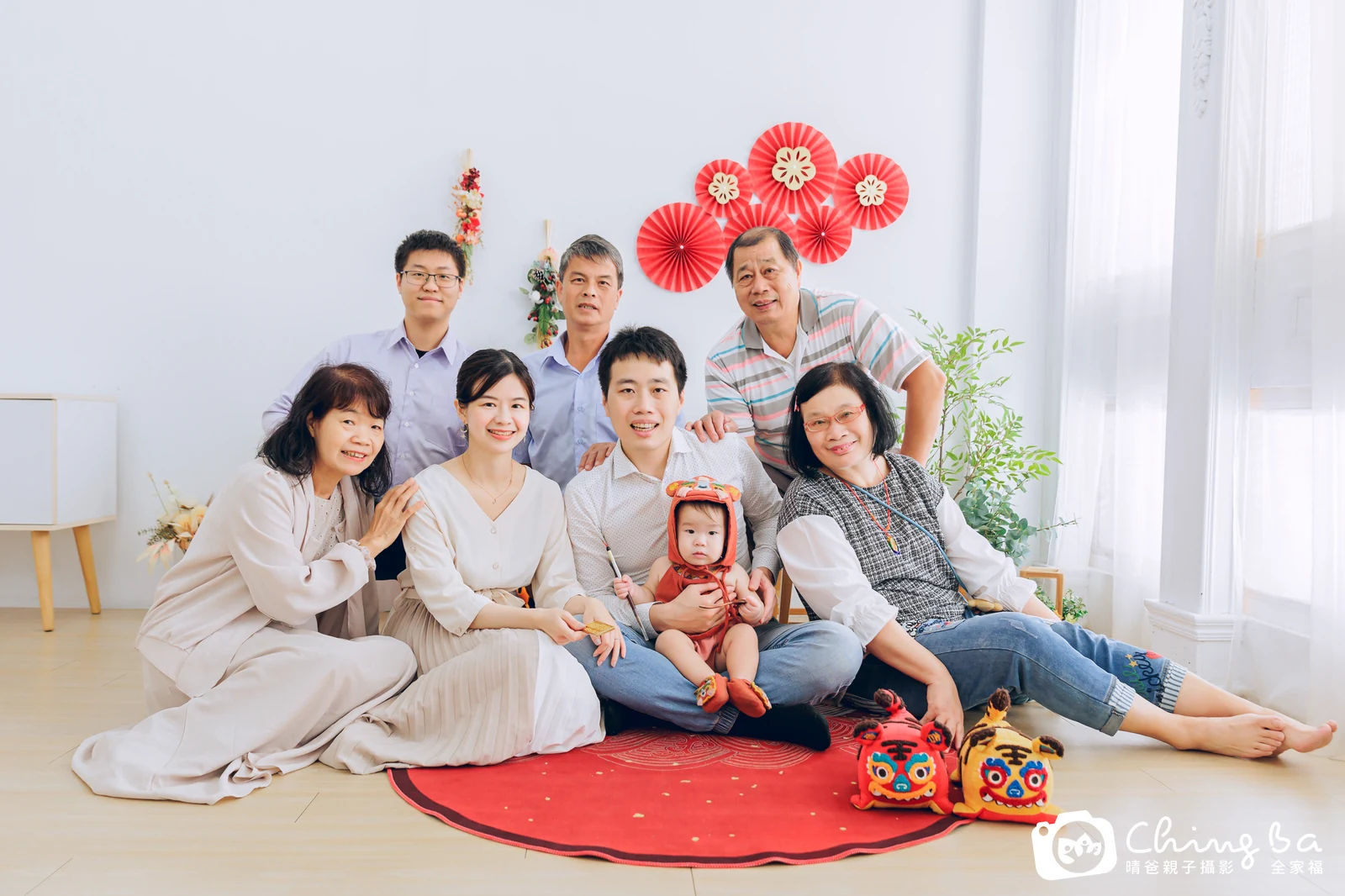 晴晴周歲抓周儀式的紀錄（2023 年冬季・假日場）