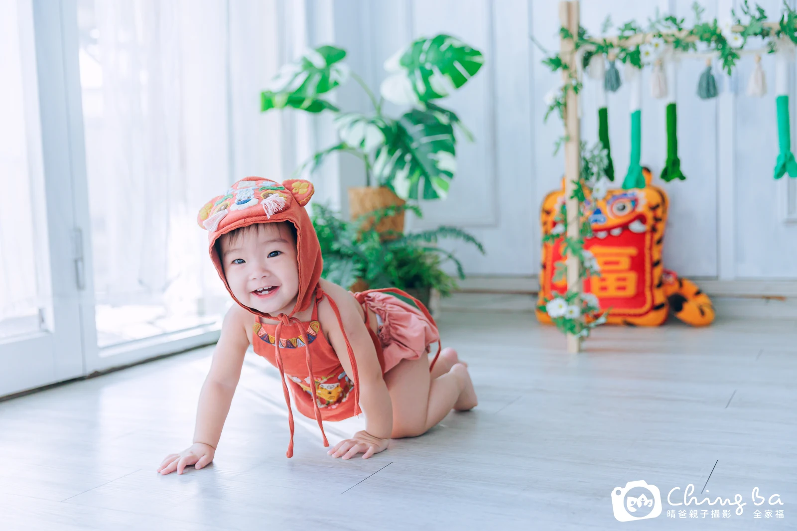 Yuna在台中拍小家庭抓周的珍貴一刻
