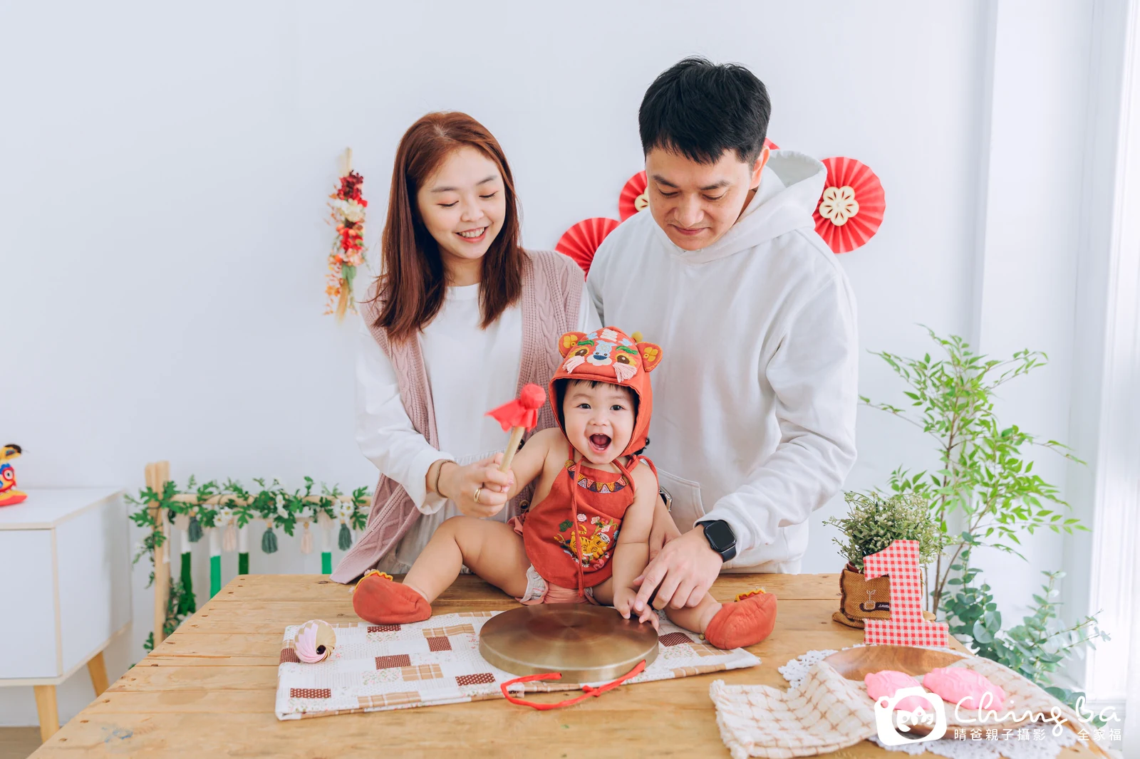 霏霏的抓周時光——晴爸親子攝影