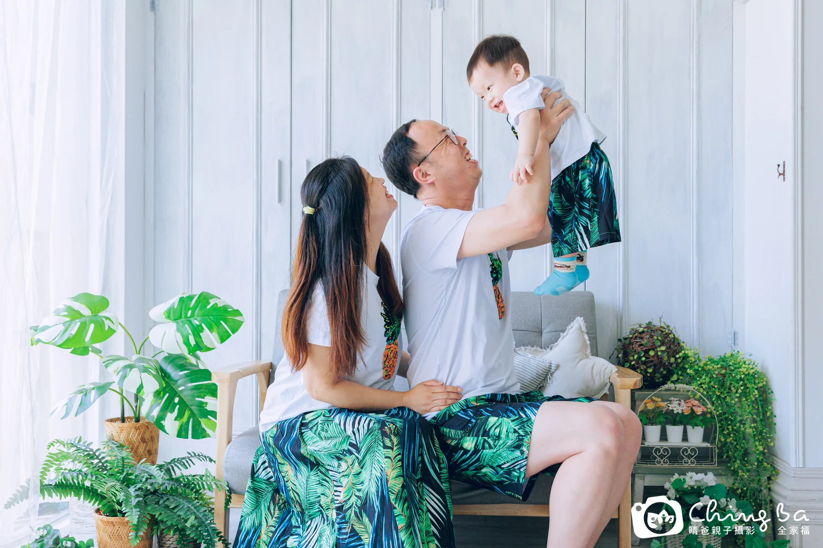 小老虎 1 歲寶貝 台中小家庭抓周紀念照｜晴爸親子攝影