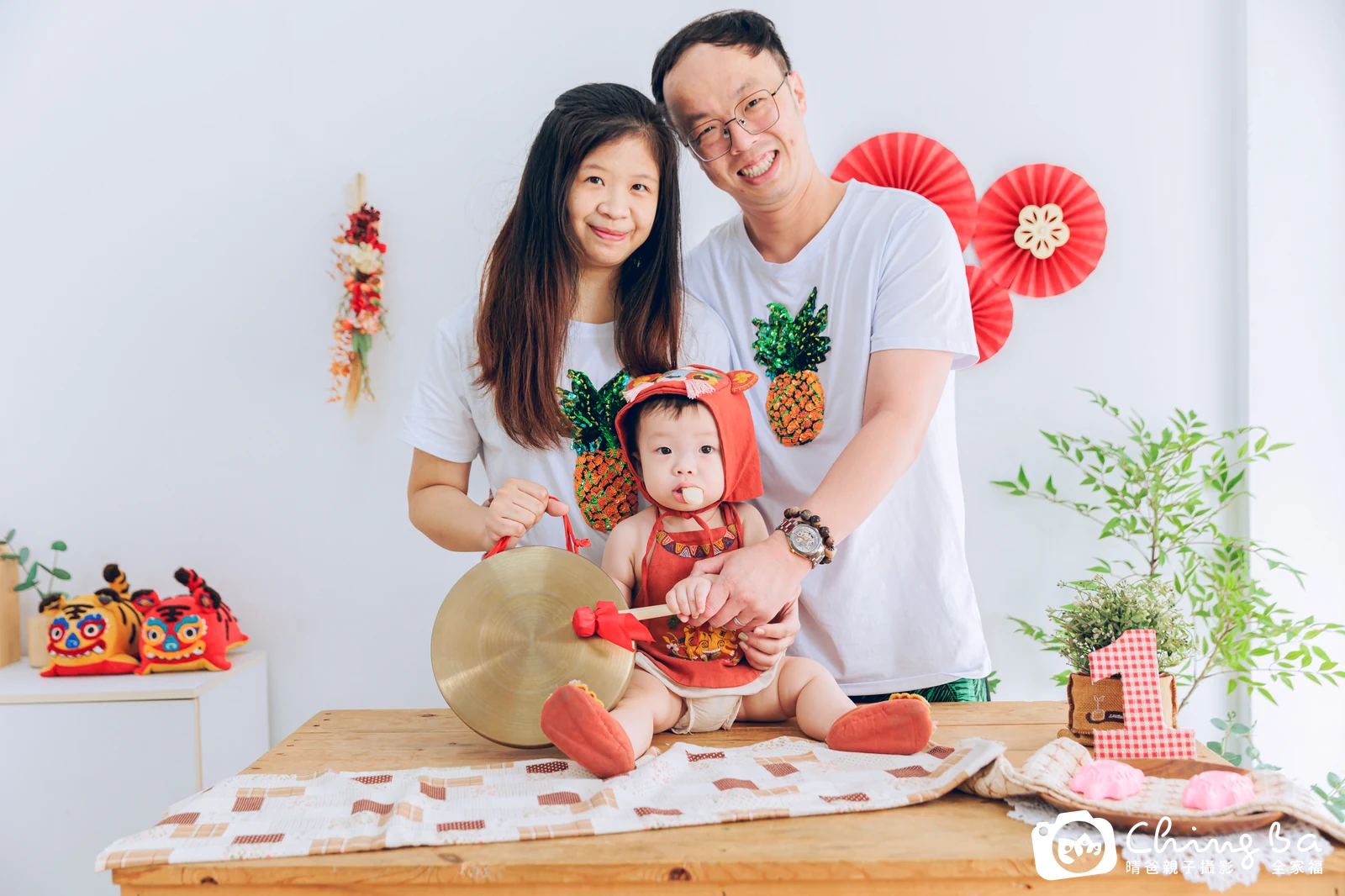 小老虎的抓周時光——晴爸親子攝影