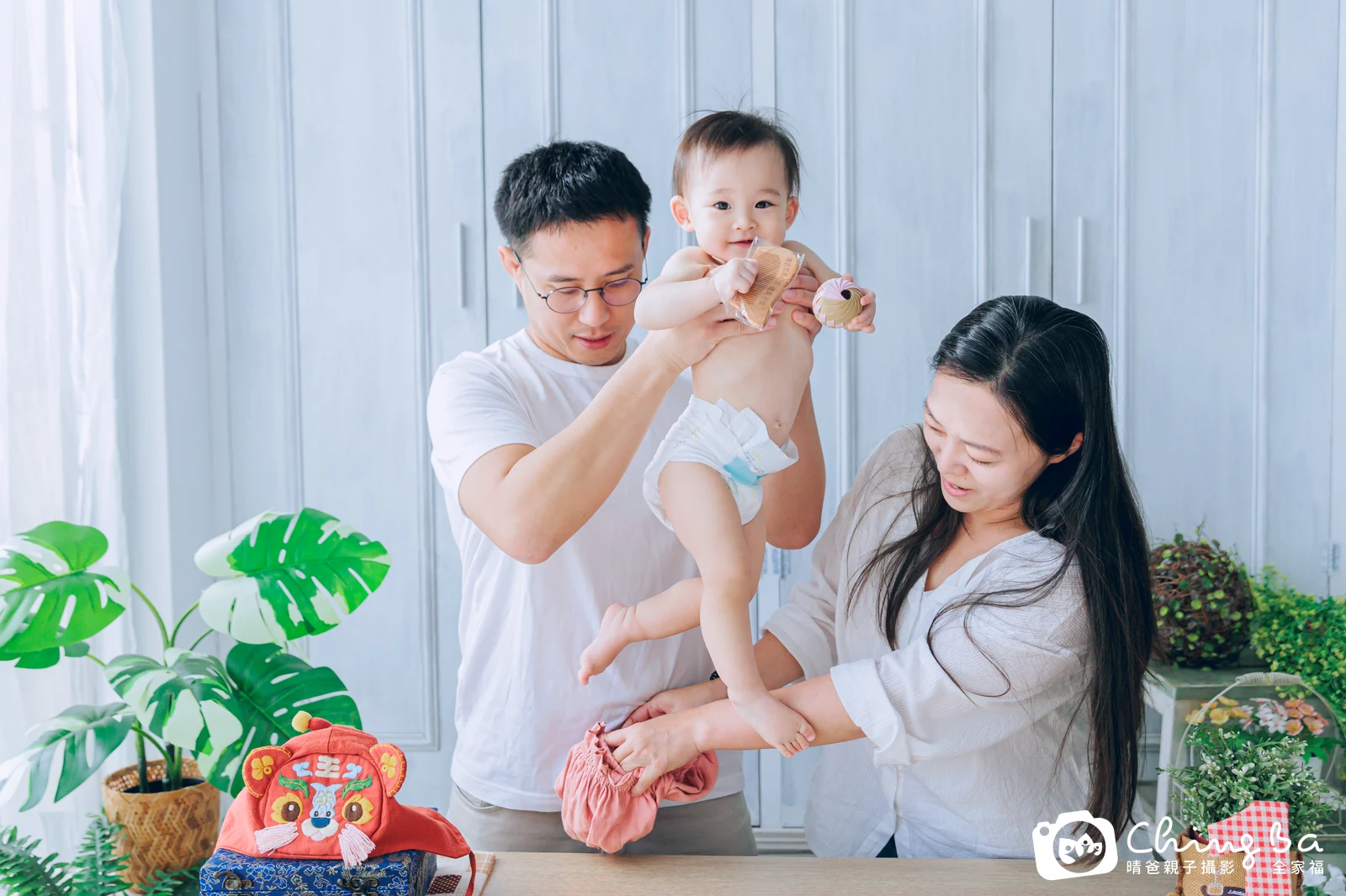 呼虎的抓周時光——晴爸親子攝影