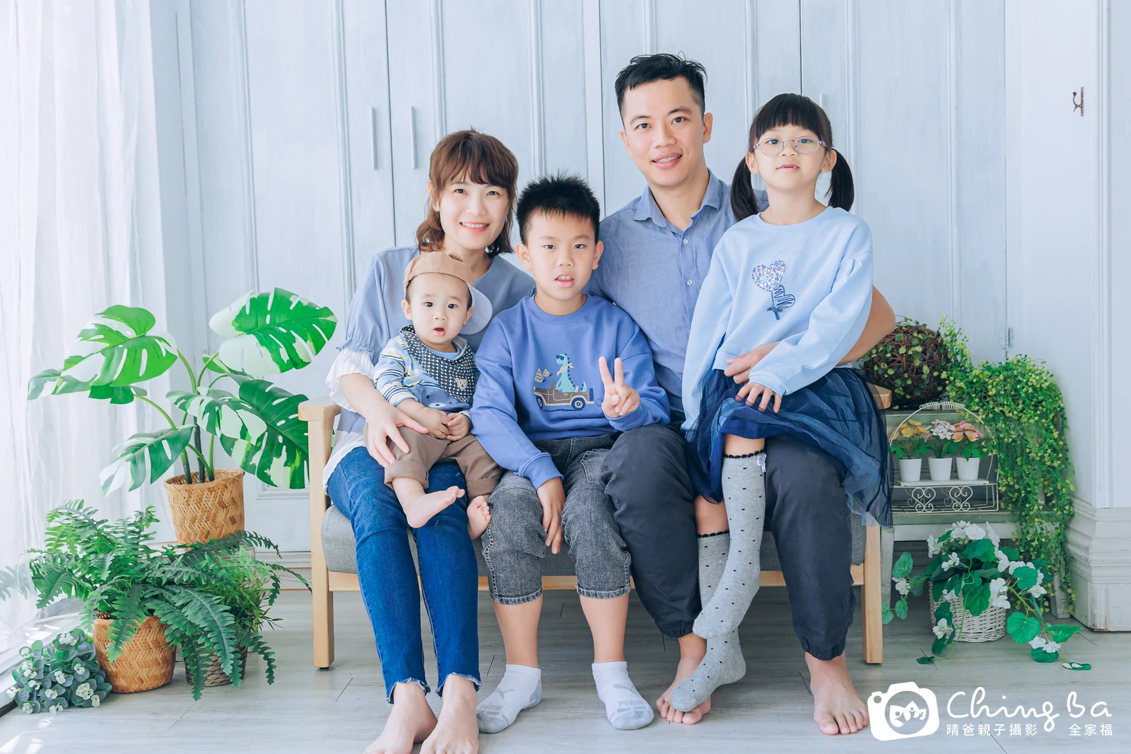 楷的台中小家庭抓周拍攝現場