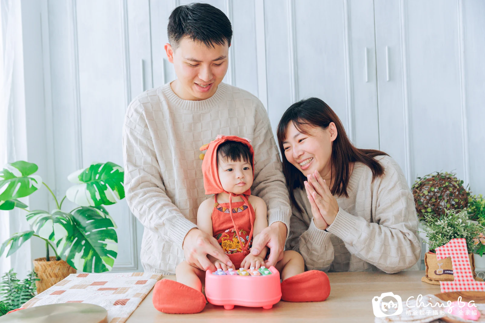 莉露姆在台中拍小家庭抓周的珍貴一刻