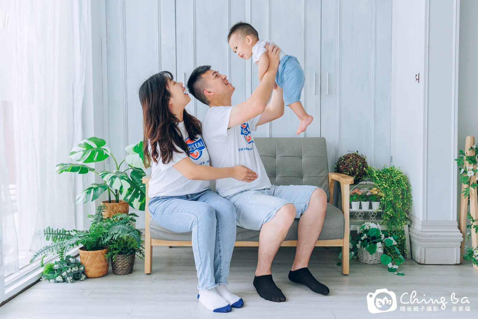 檸檬 1 歲寶貝 台中小家庭抓周紀念照｜晴爸親子攝影