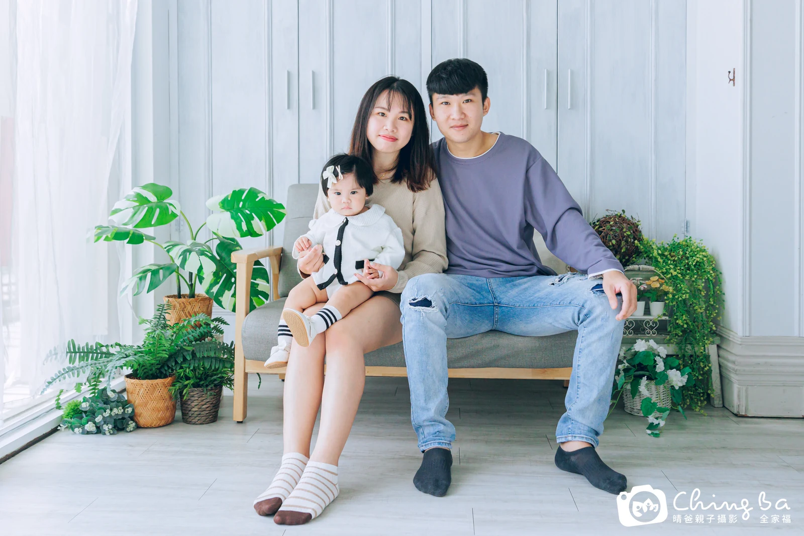恩恩 1 歲寶貝 台中小家庭抓周紀念照｜晴爸親子攝影