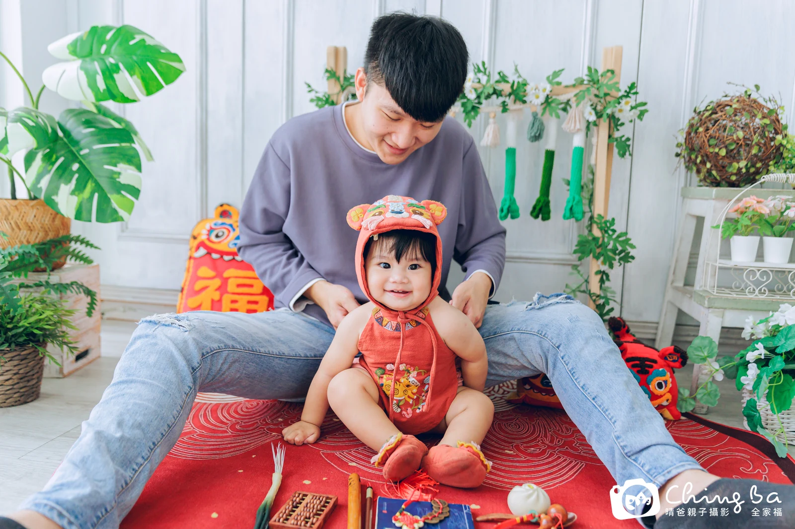 恩恩在台中拍小家庭抓周的珍貴一刻