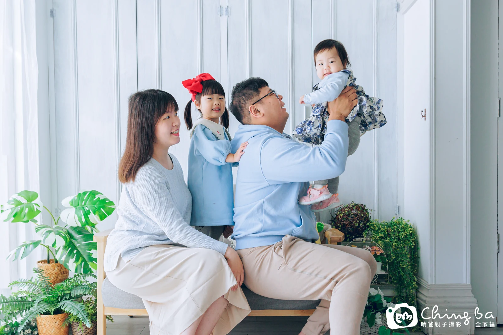 肉肉 1 歲寶貝 台中小家庭抓周紀念照｜晴爸親子攝影