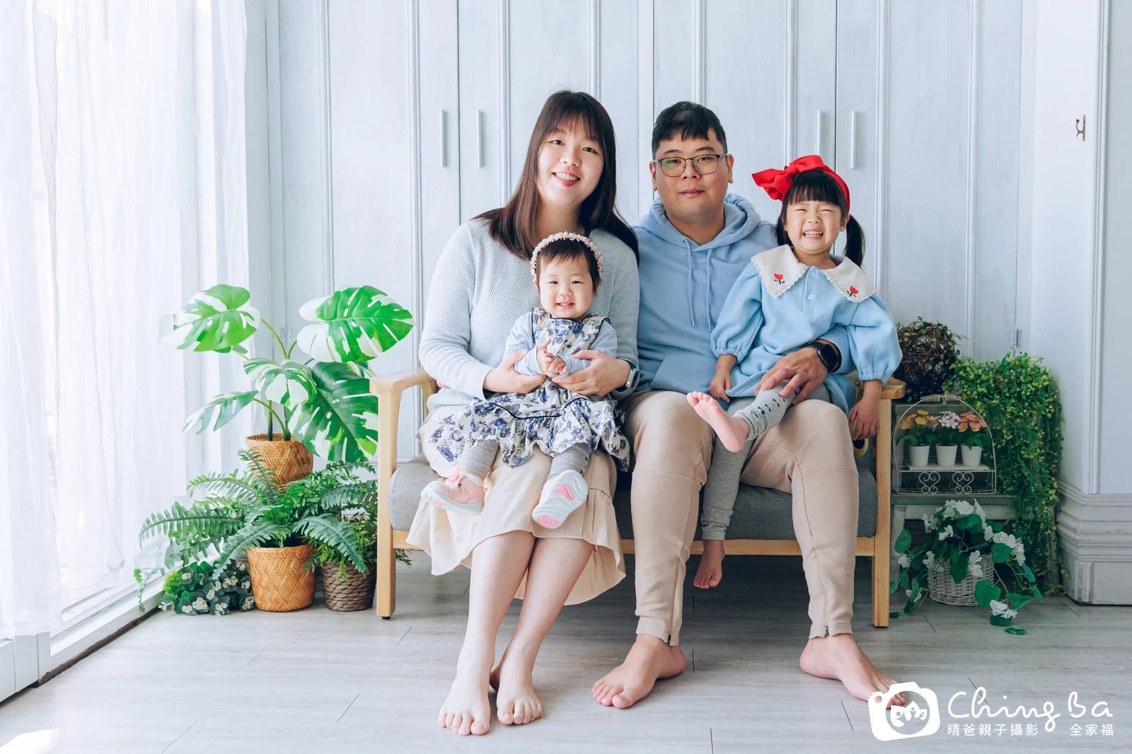 肉肉的台中小家庭抓周拍攝現場
