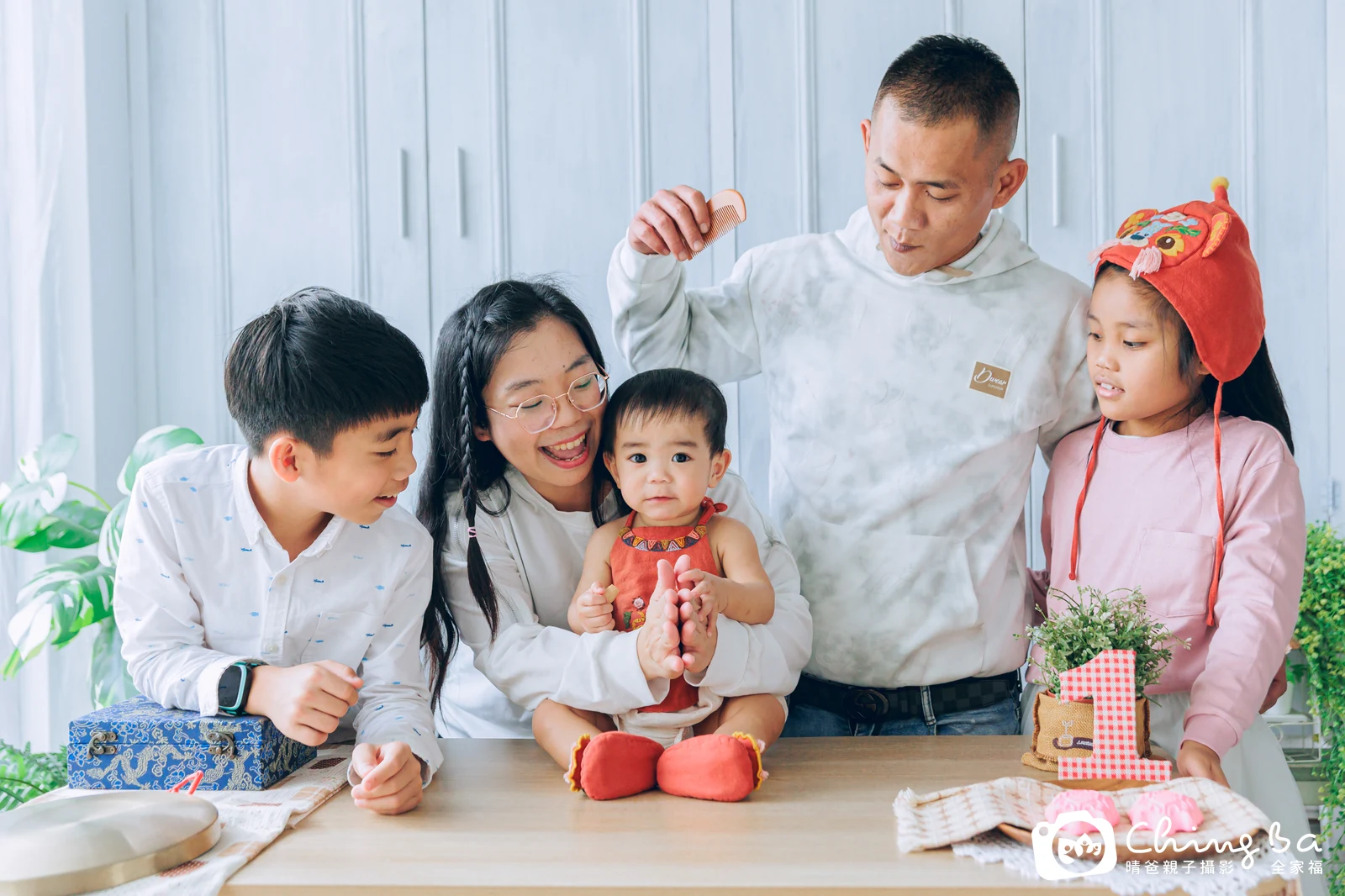 肉肉的抓周時光——晴爸親子攝影