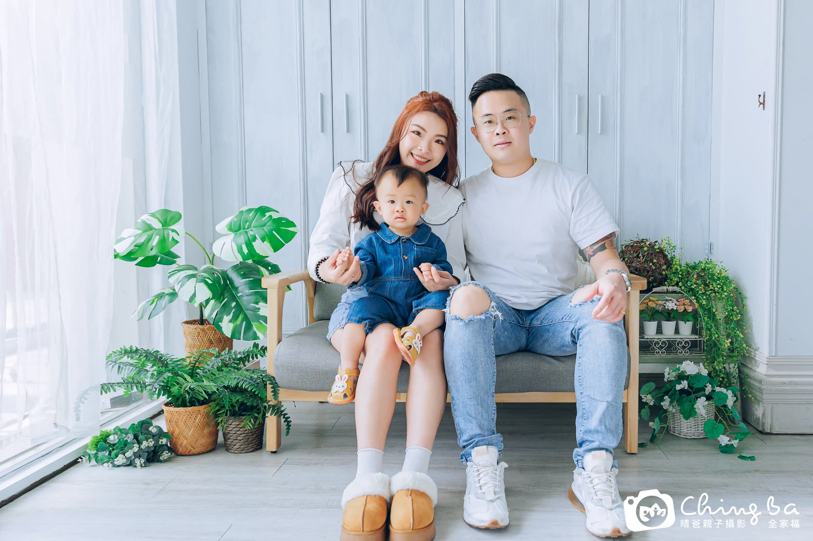 恩恩 1 歲寶貝 台中小家庭抓周紀念照｜晴爸親子攝影