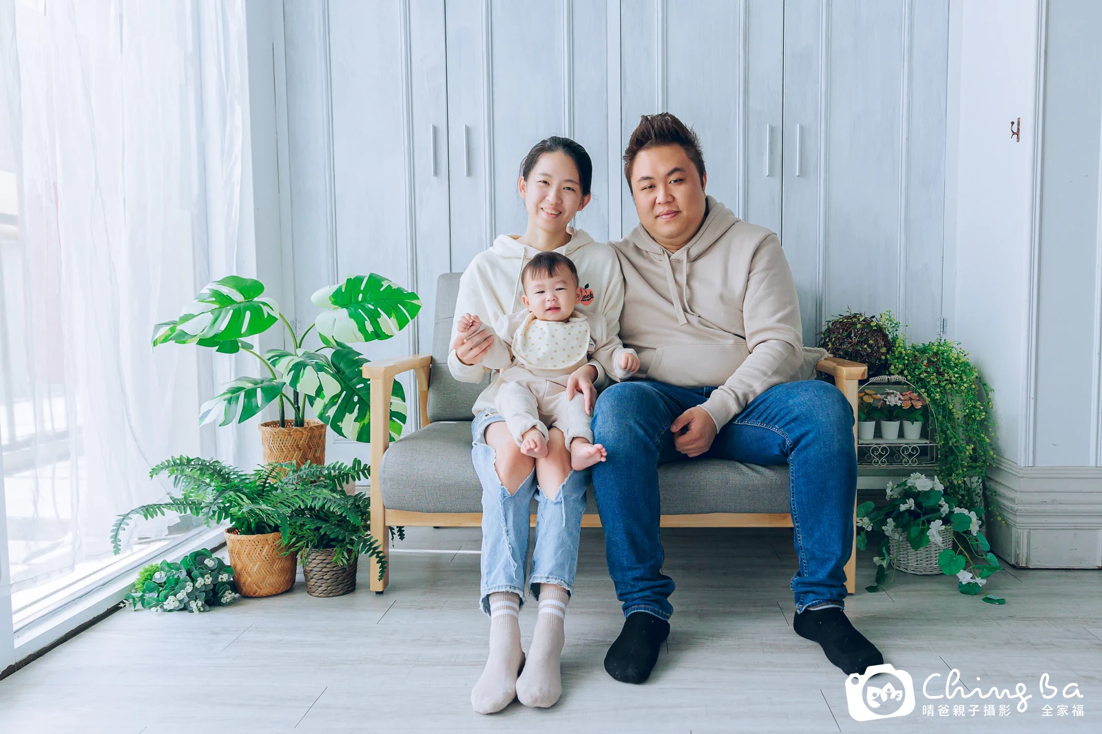 巴魯的台中小家庭抓周拍攝現場