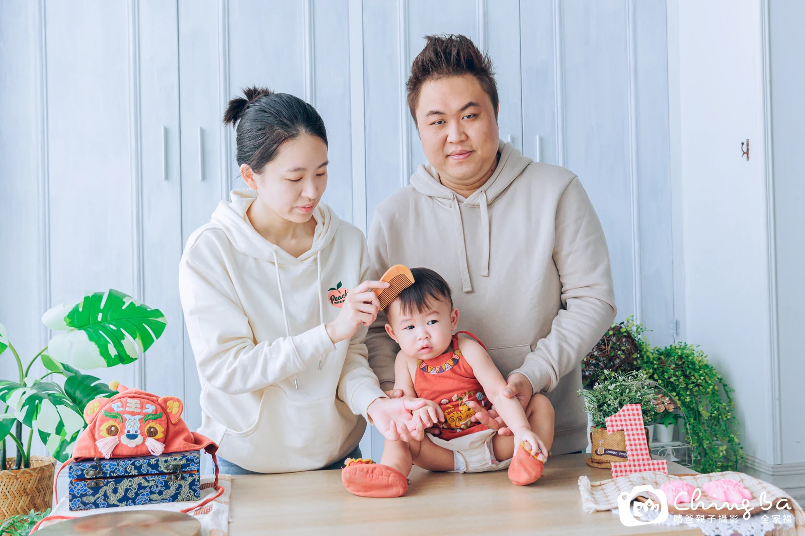 巴魯的抓周時光——晴爸親子攝影