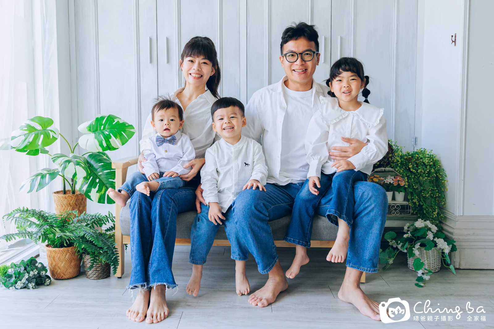 圓寶的台中小家庭抓周拍攝現場