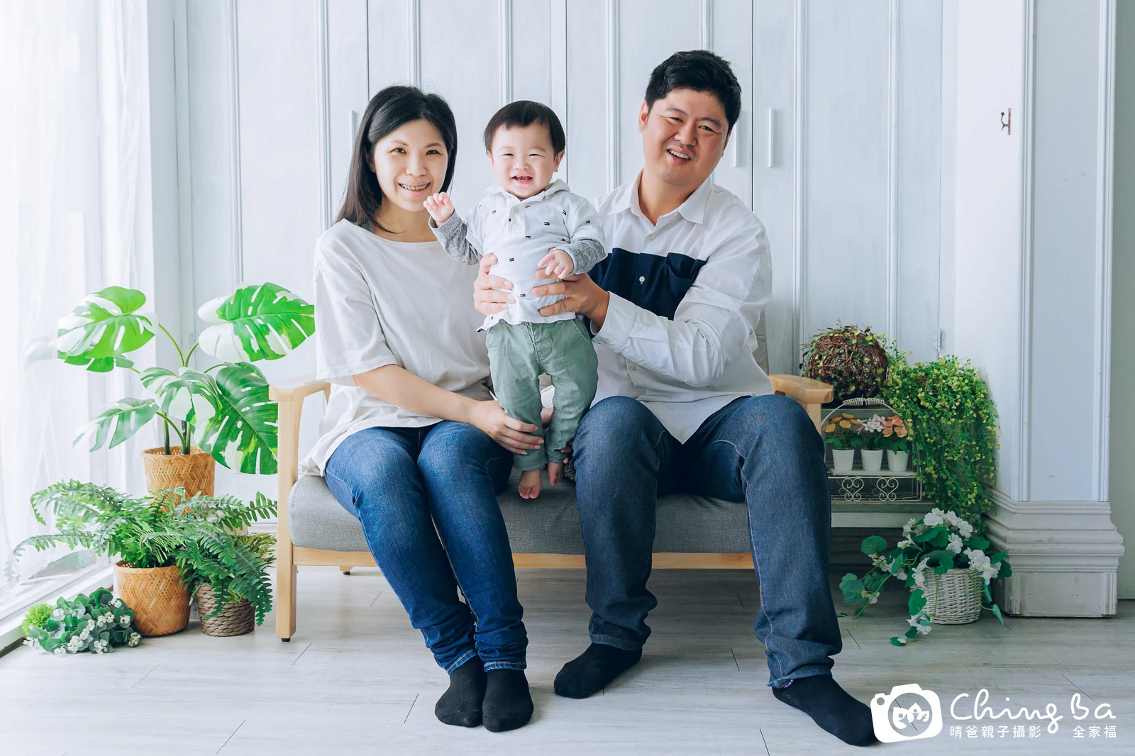 小紅馬的台中小家庭抓周拍攝現場