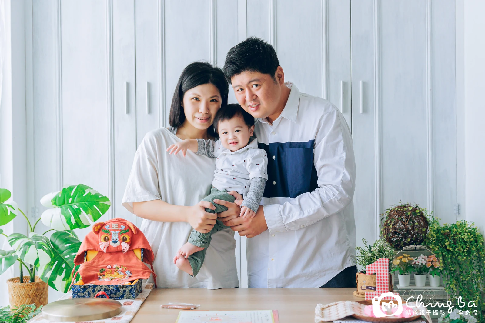 小紅馬的抓周時光——晴爸親子攝影