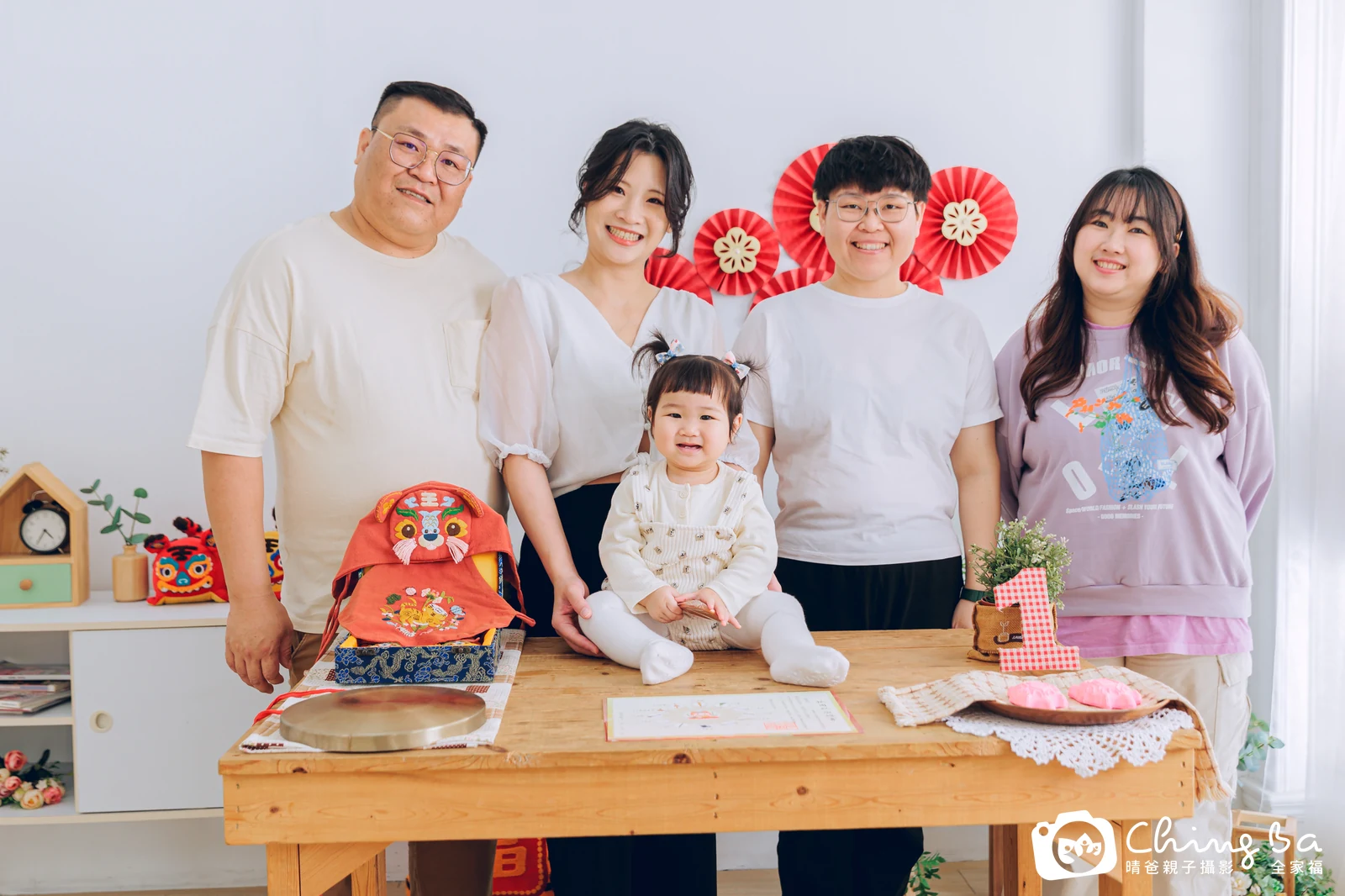 小蹦啾的抓周時光——晴爸親子攝影
