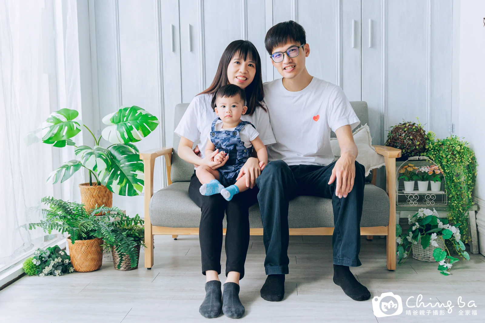 仔仔的台中小家庭抓周拍攝現場