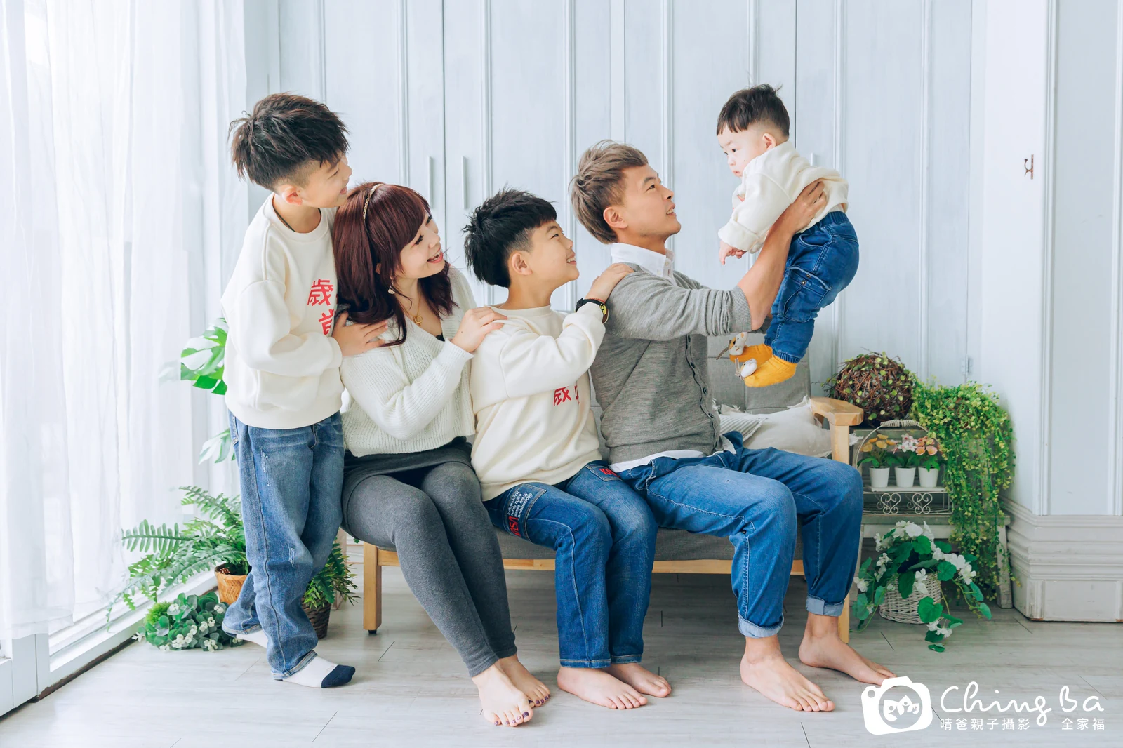 皓皓 1 歲寶貝 台中小家庭抓周紀念照｜晴爸親子攝影