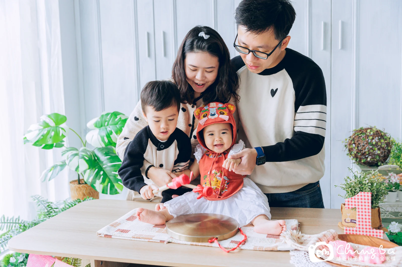 澄的台中小家庭抓周拍攝現場