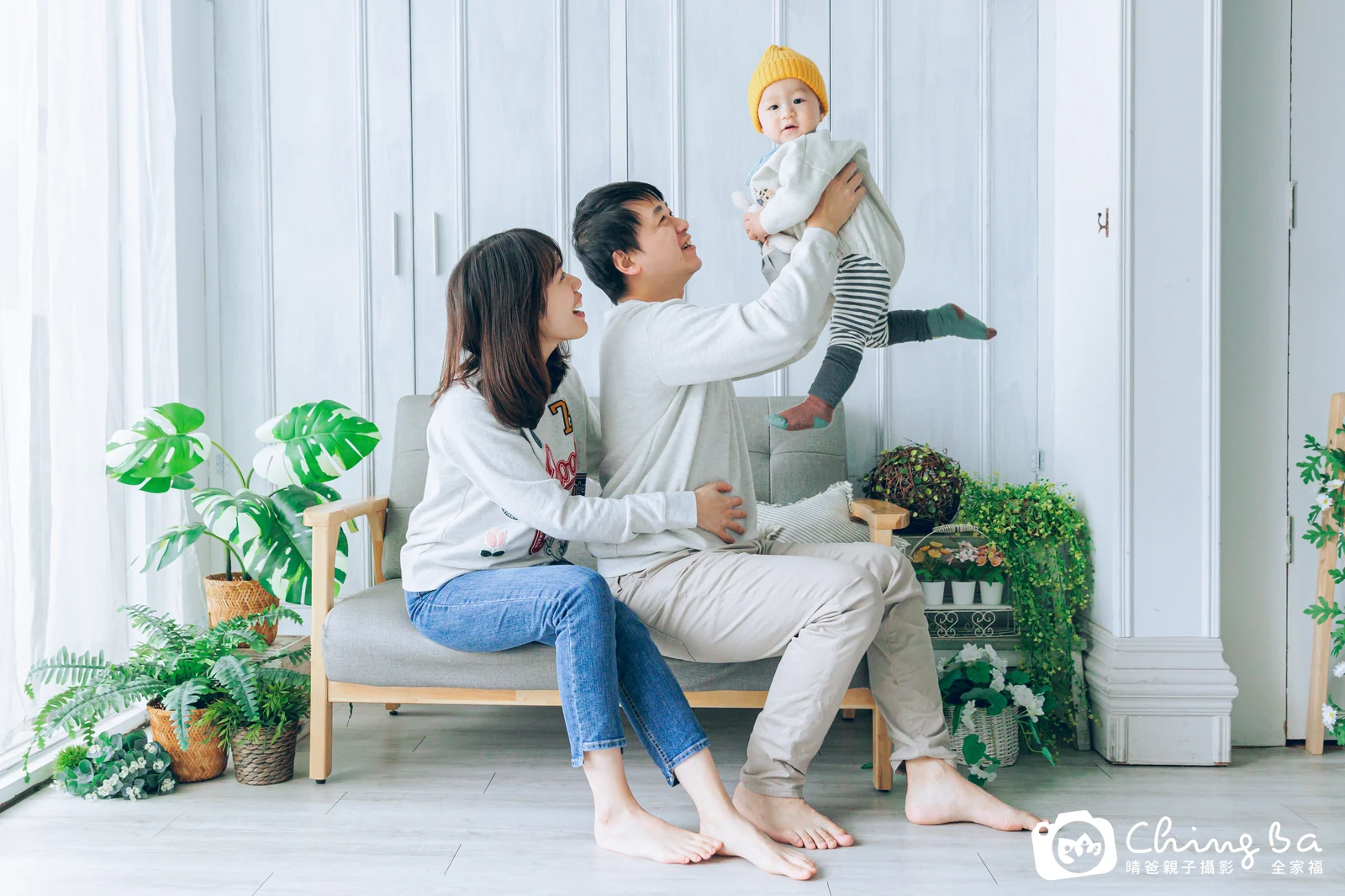 柚柚 11 個月寶貝 台中小家庭抓周紀念照｜晴爸親子攝影