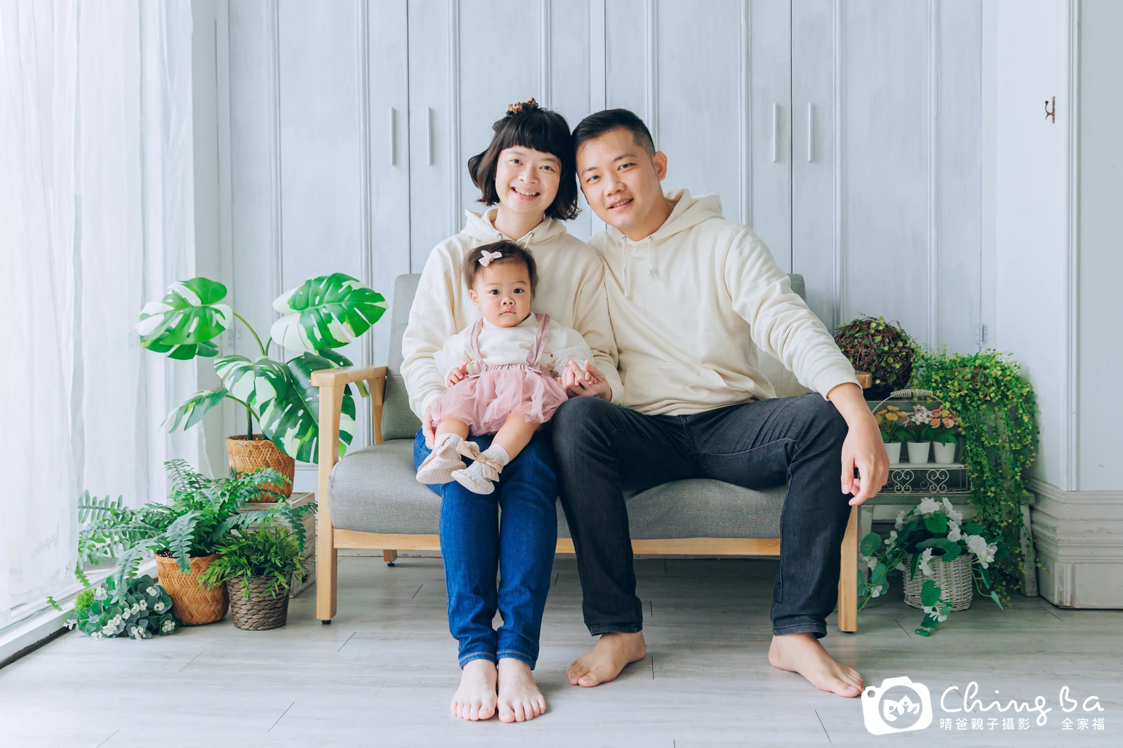 姆姆的台中小家庭抓周拍攝現場
