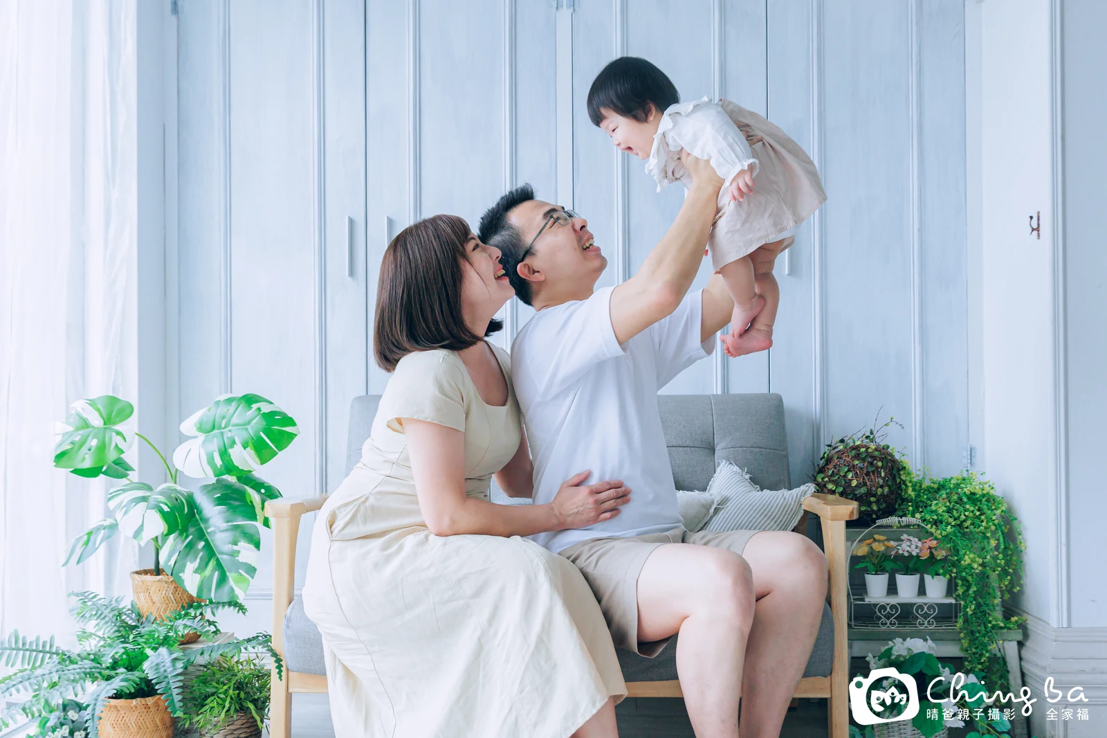 云云 1 歲寶貝 台中小家庭抓周紀念照｜晴爸親子攝影