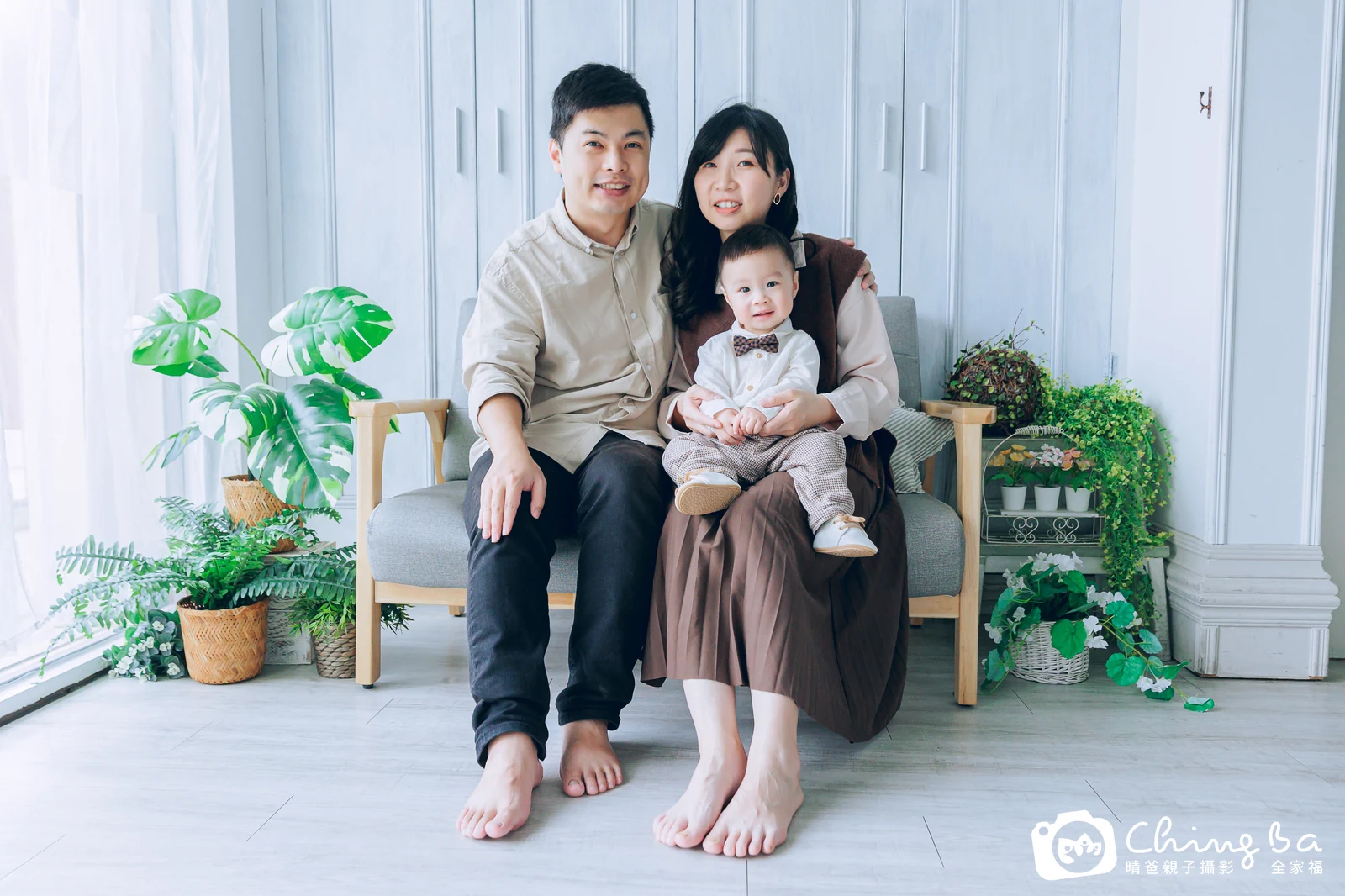 小澄澄的台中小家庭抓周拍攝現場