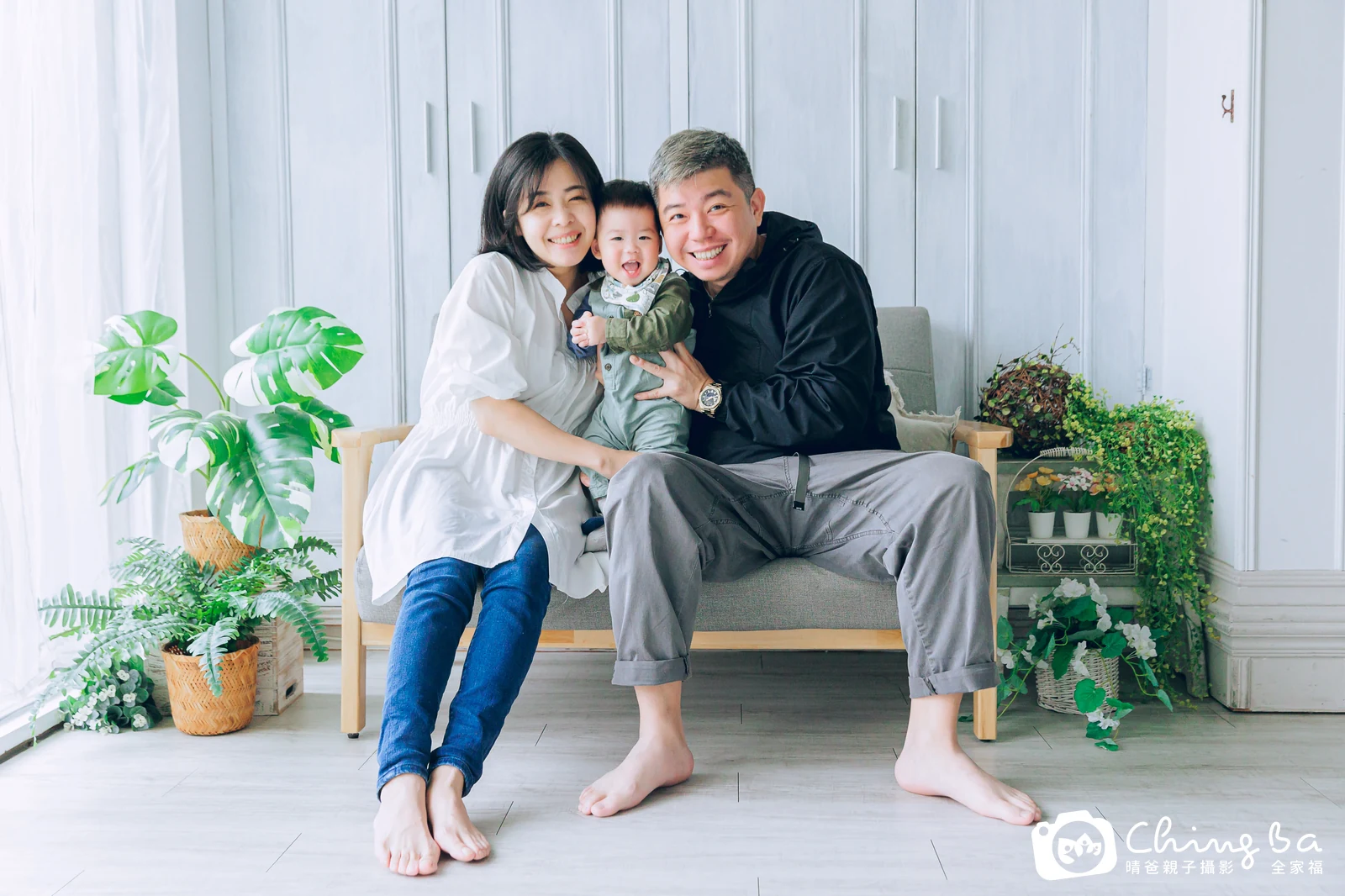小牛排的台中小家庭抓周拍攝現場