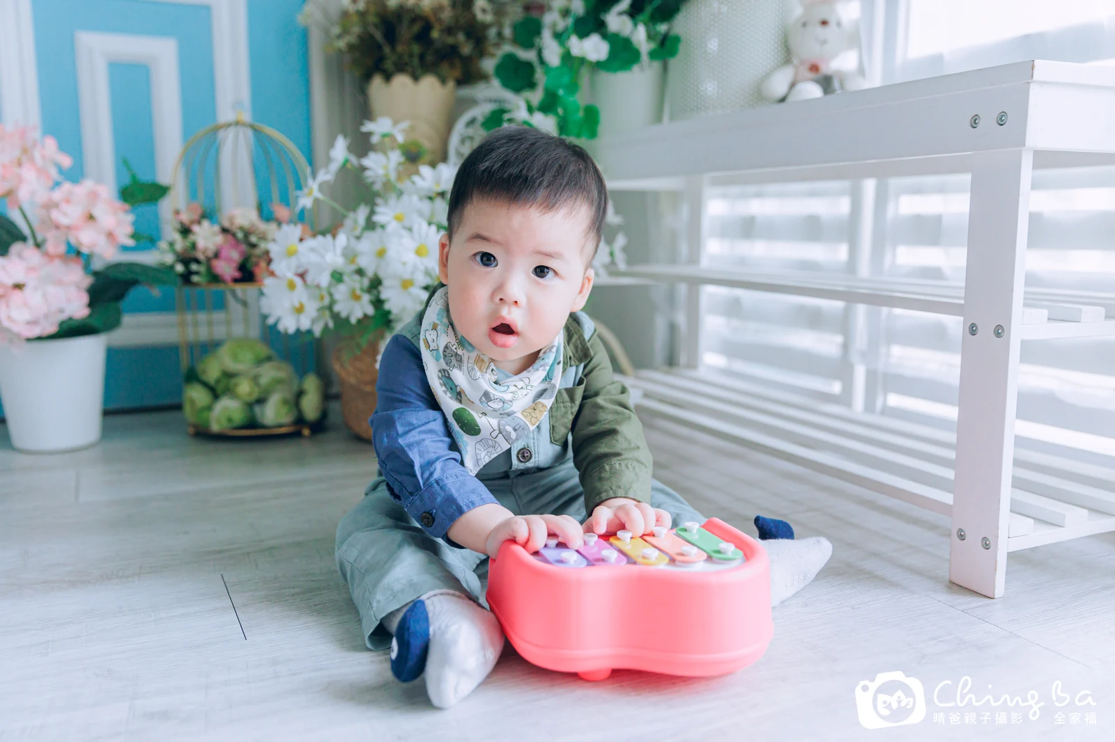 小牛排的抓周時光——晴爸親子攝影