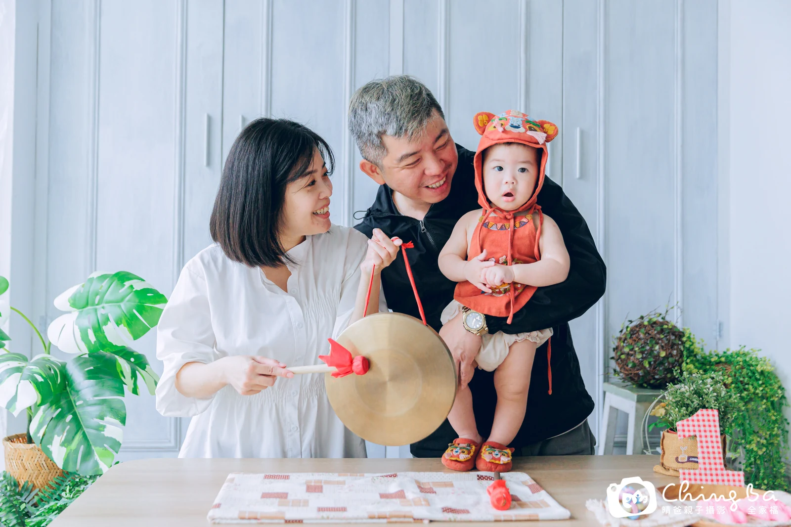 小牛排的抓周時光——晴爸親子攝影