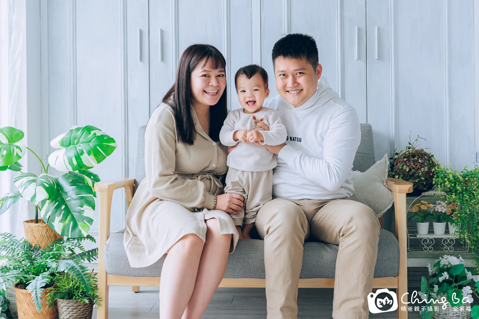 熙的台中小家庭抓周拍攝現場