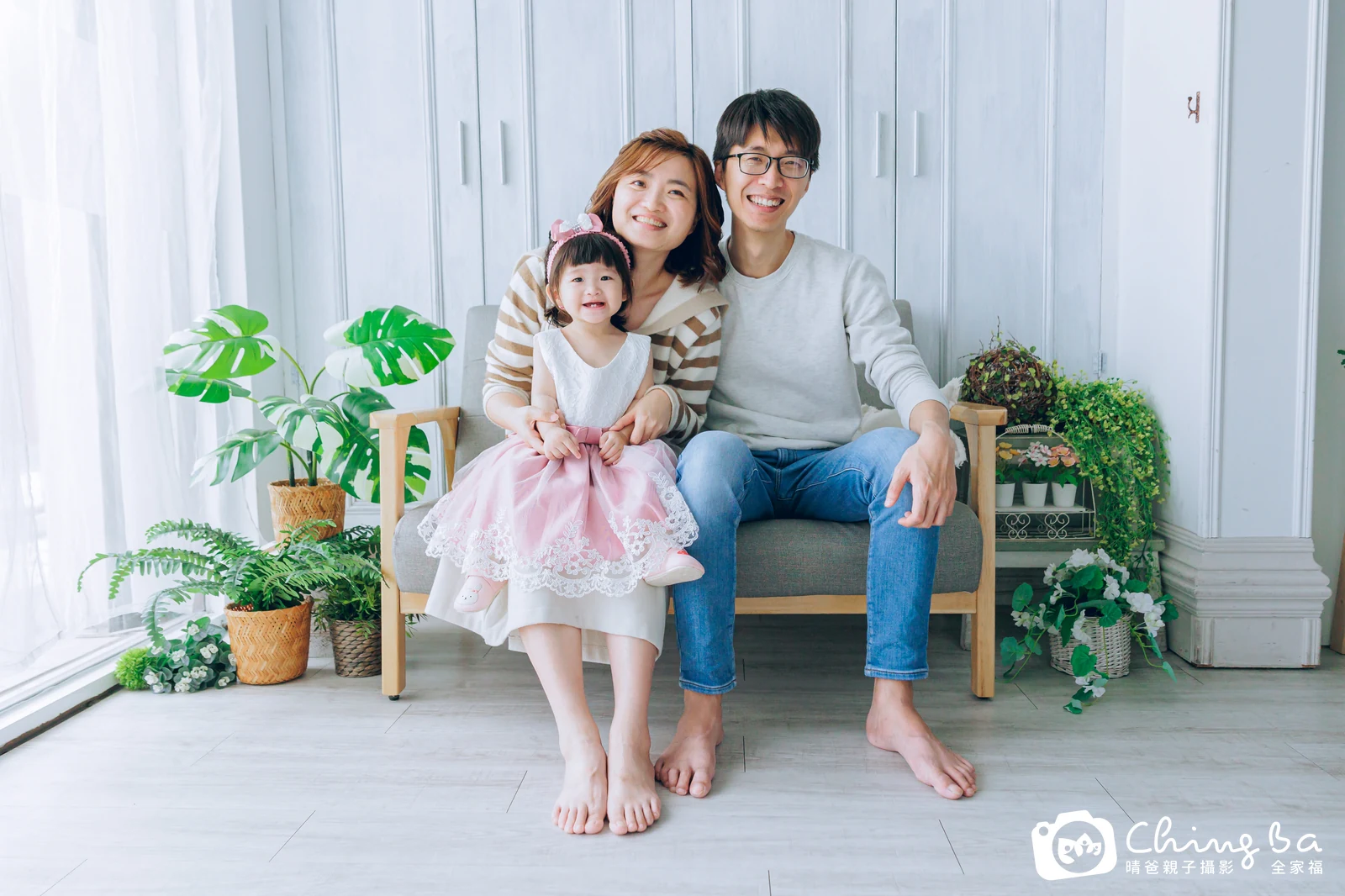 妘妘的台中小家庭抓周拍攝現場