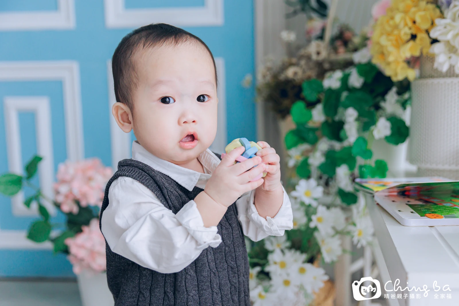 雪寶的抓周時光——晴爸親子攝影