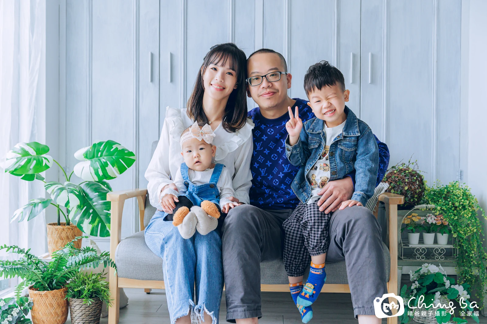 妡的台中小家庭抓周拍攝現場
