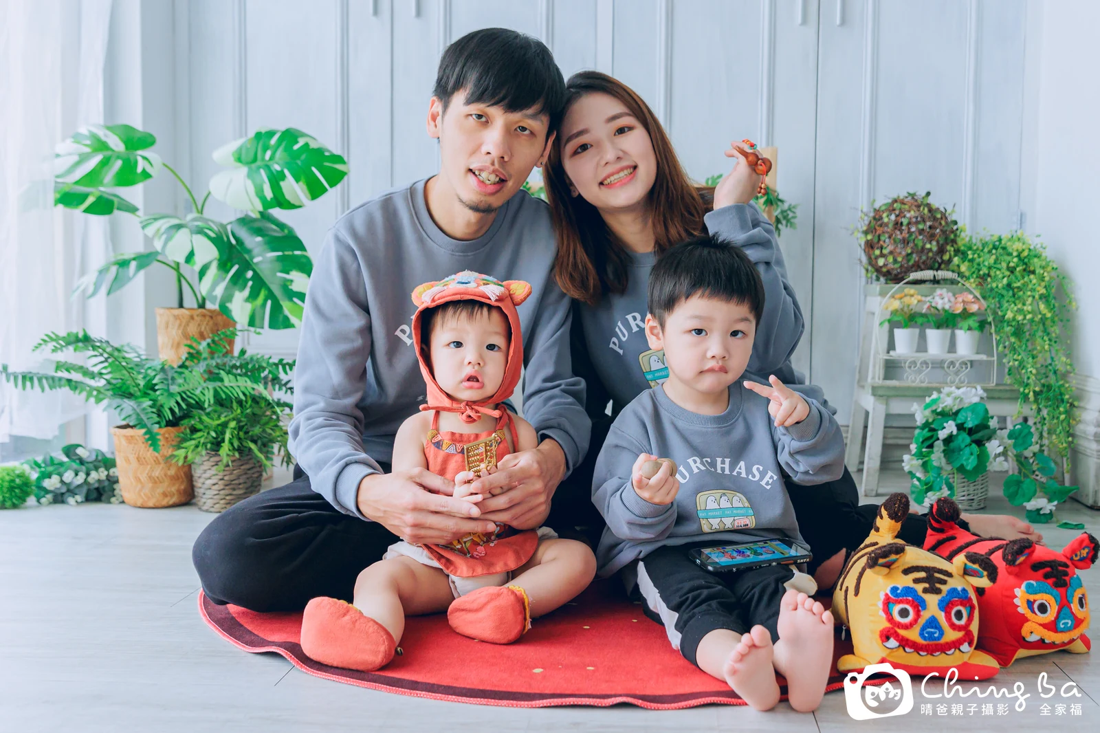 丸仔的台中小家庭抓周拍攝現場