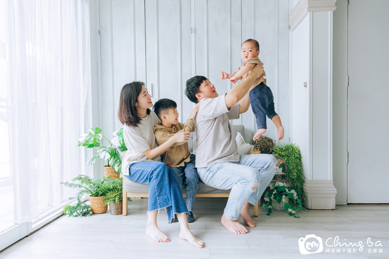 豐 1 歲寶貝 台中小家庭抓周紀念照｜晴爸親子攝影