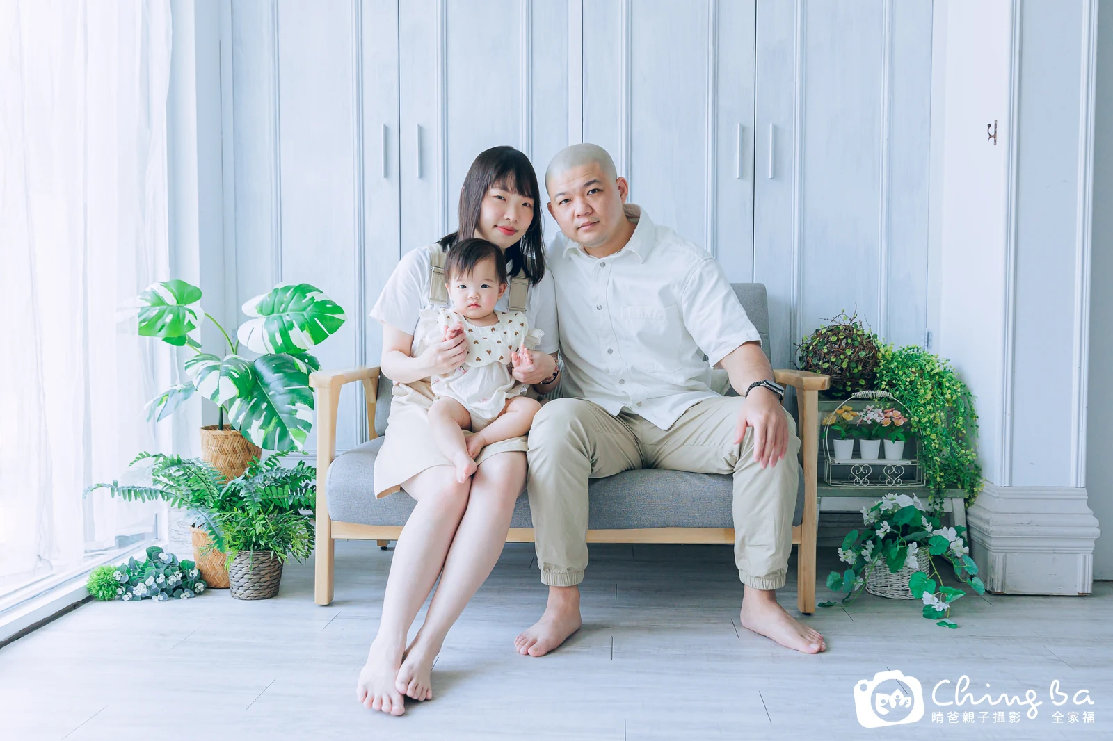 柚寶的台中小家庭抓周拍攝現場