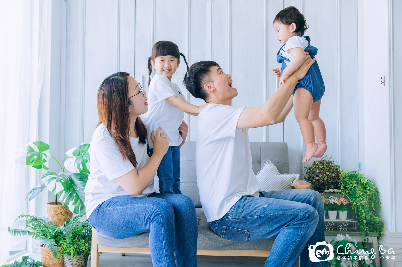 妹妹 1 歲寶貝 台中小家庭抓周紀念照｜晴爸親子攝影