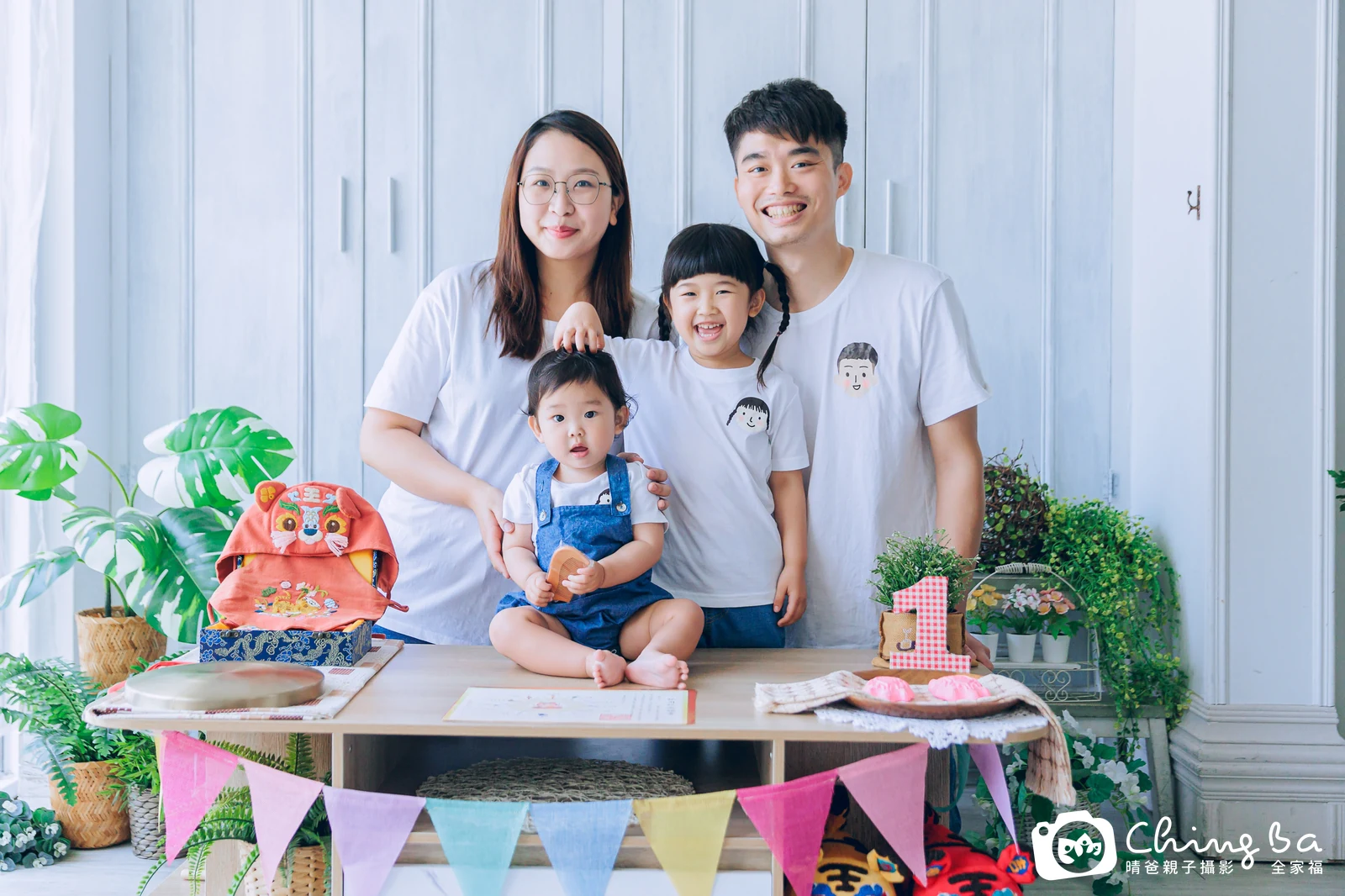 妹妹的台中小家庭抓周拍攝現場