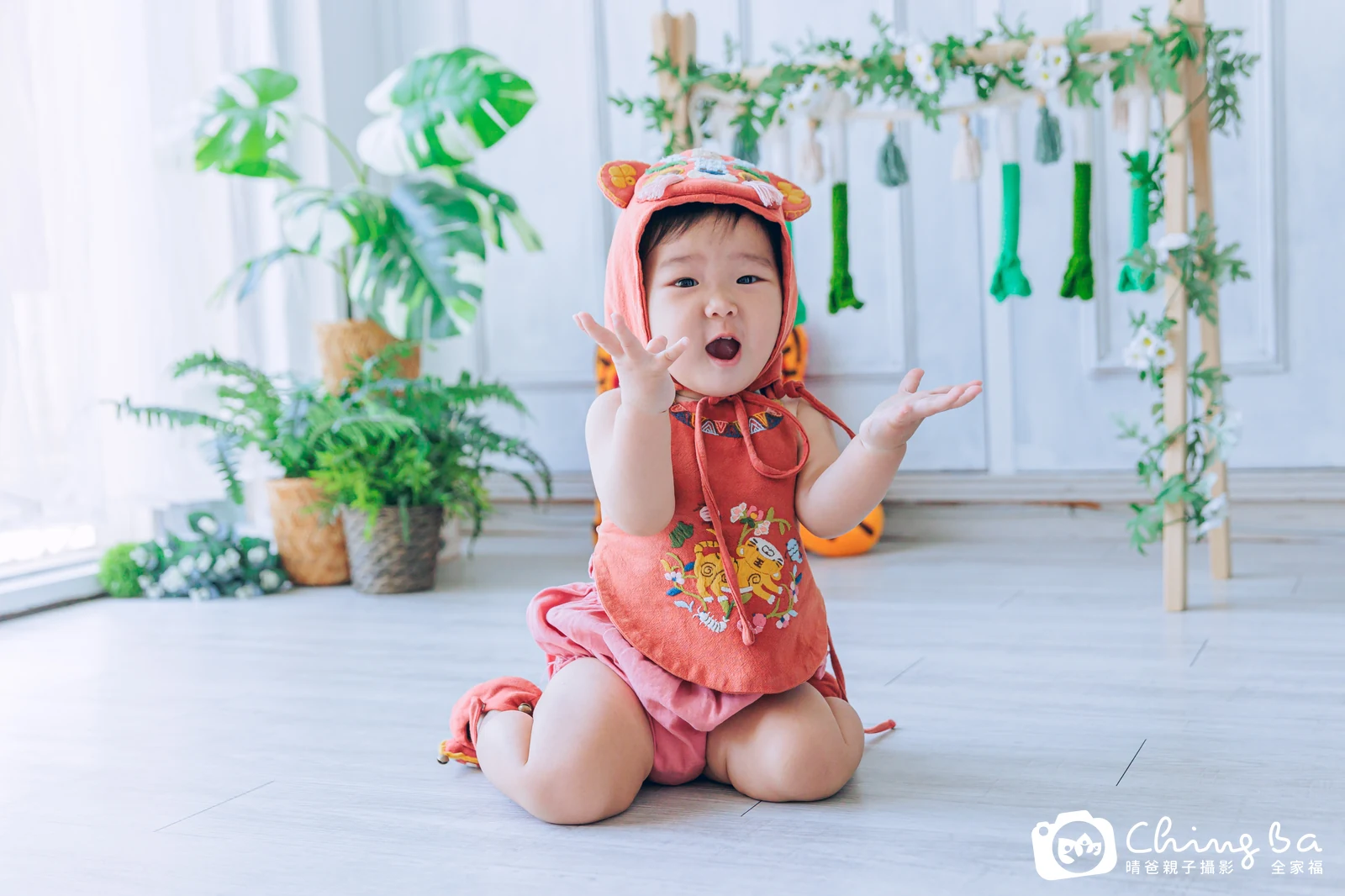 妹妹的台中小家庭抓周拍攝現場