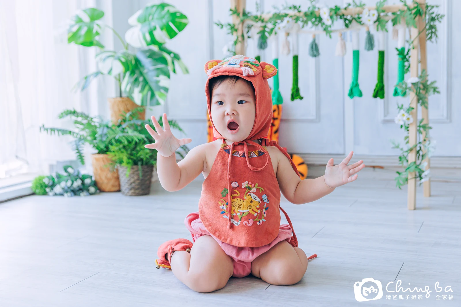 妹妹周歲抓周儀式的紀錄（2024 年春季・假日場）