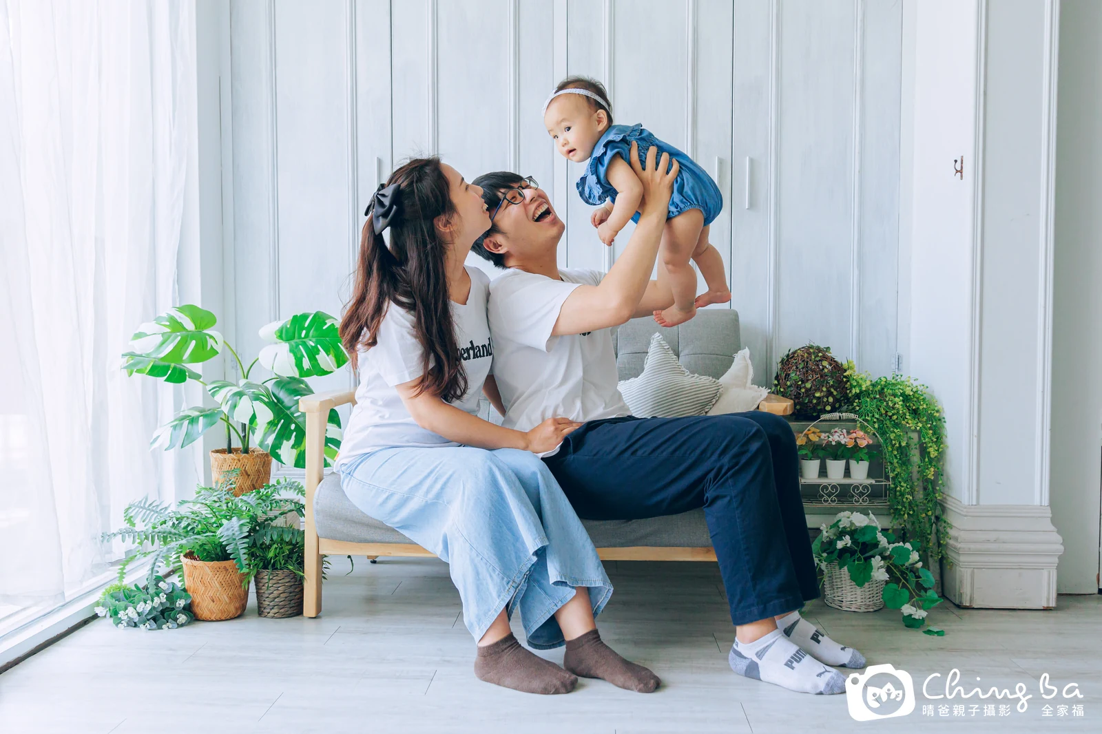 妹寶 11 個月寶貝 台中小家庭抓周紀念照｜晴爸親子攝影