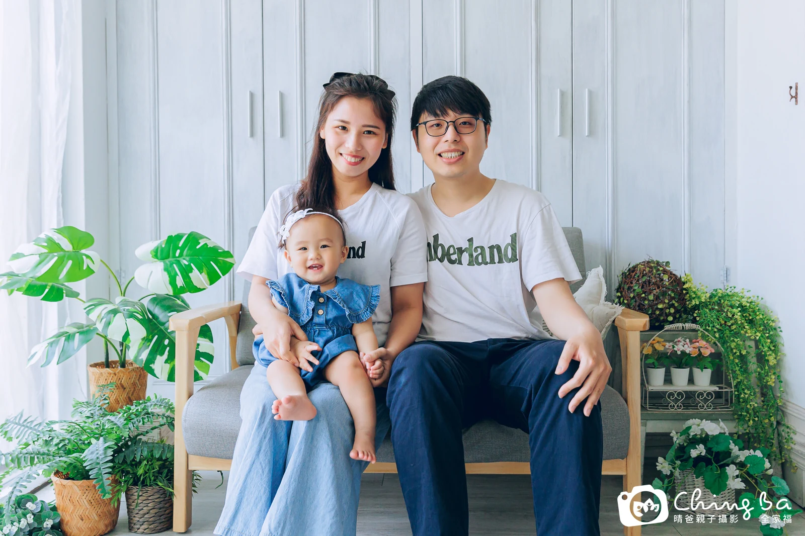 妹寶的台中小家庭抓周拍攝現場